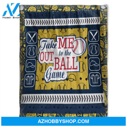 Take Me Out To The Ball Game, Soft Blankets, Fleece Blankets.Gift 
