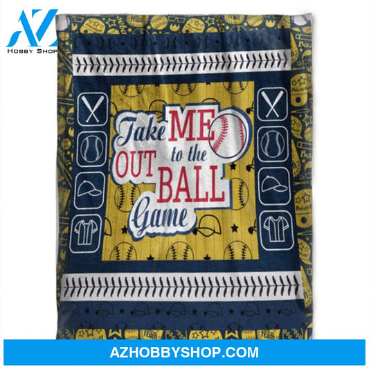 Take Me Out To The Ball Game, Soft Blankets, Fleece Blankets.Gift 