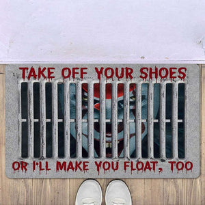 Take Off Your Shoes Or Float Halloween Doormat