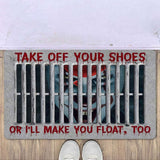 Take Off Your Shoes Or Float Halloween Doormat