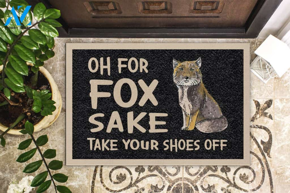 Take Your Shoes Off Fox Doormat | Welcome Mat | House Warming Gift