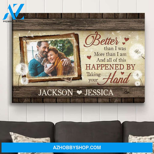 Taking Your Hand 2 - Personalized Custom Photo Canvas