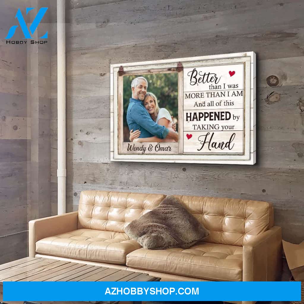 Taking Your Hand - Personalized Custom Photo Canvas