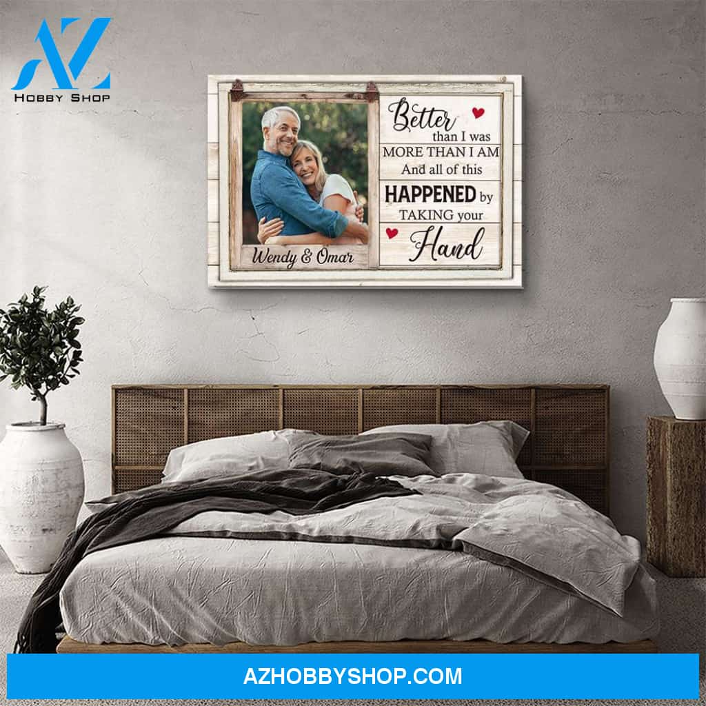 Taking Your Hand - Personalized Custom Photo Canvas