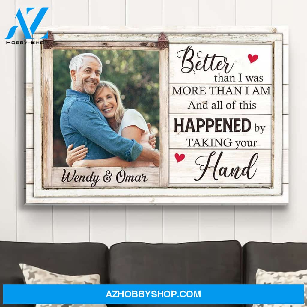 Taking Your Hand - Personalized Custom Photo Canvas