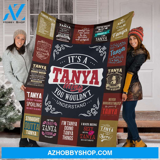 Tanya Premium Fleece Blanket