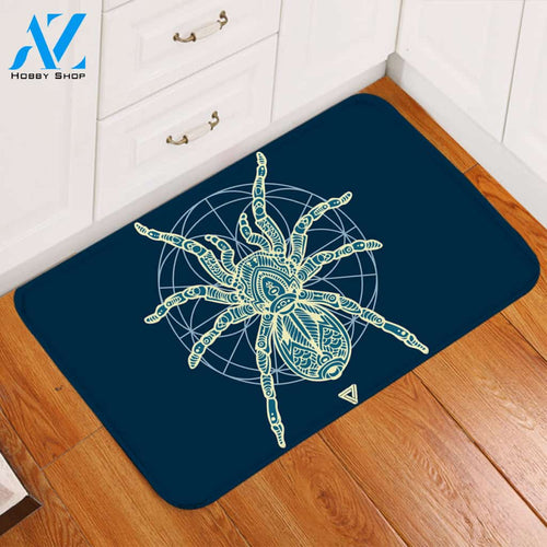Tarantula Blue Door Mat
