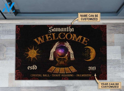 Tarot Welcome Crystal Ball Custom Doormat | Welcome Mat | House Warming Gift