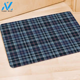 Tartan Blue Plaid Door Mat