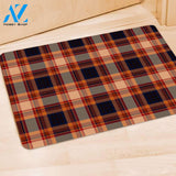 Tartan Brown Plaid Door Mat