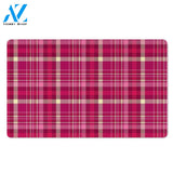 Tartan Pink Plaid Door Mat