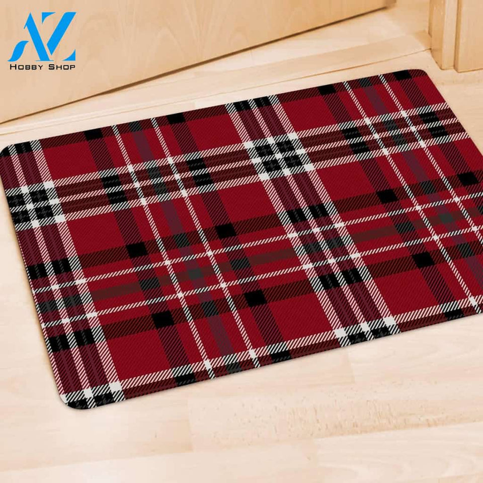 Tartan Plaid Print Door Mat