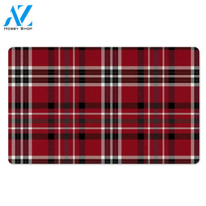 Tartan Plaid Print Door Mat