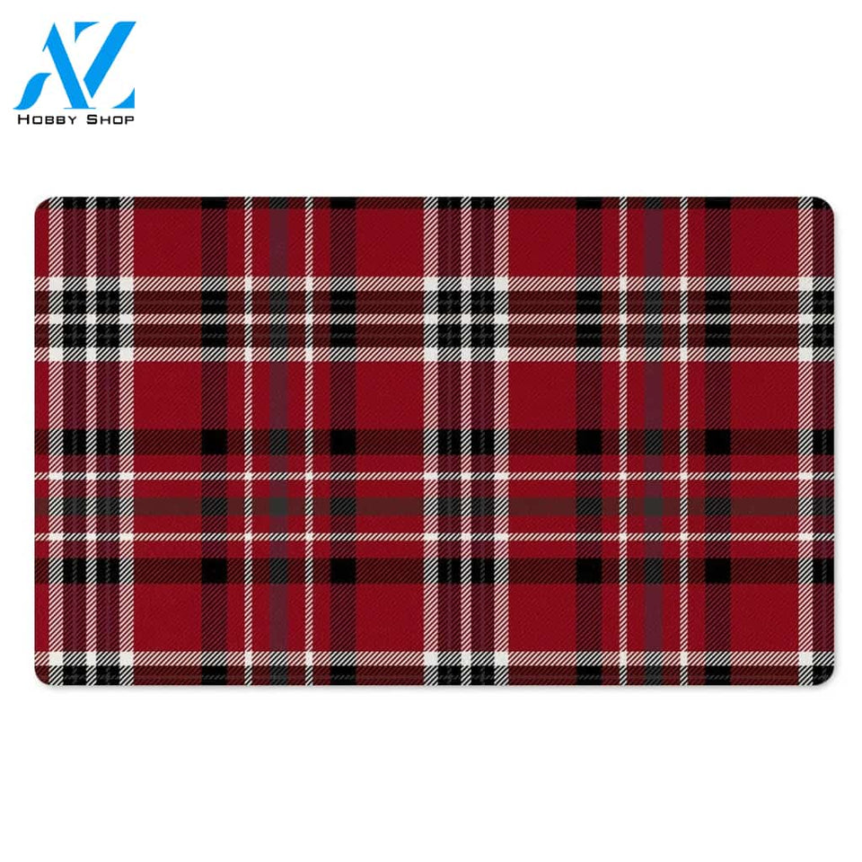 Tartan Plaid Print Door Mat