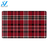 Tartan Plaid Print Door Mat