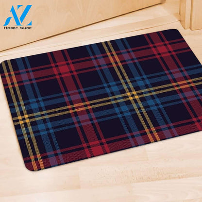 Tartan Print Door Mat