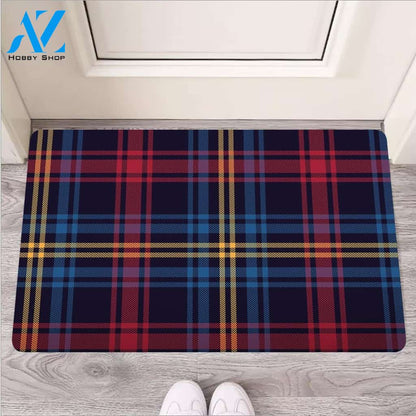 Tartan Print Door Mat