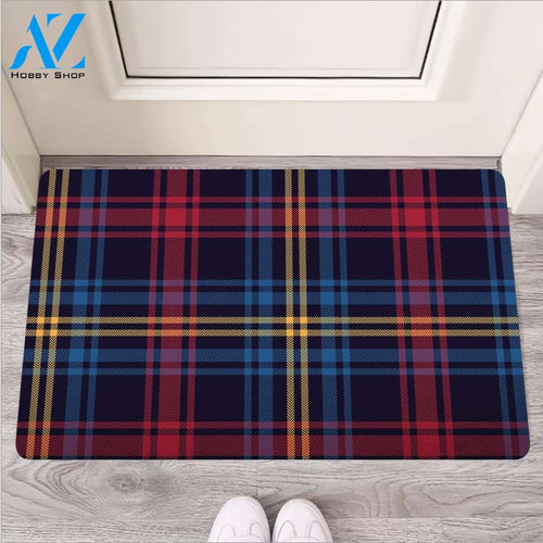 Tartan Print Door Mat