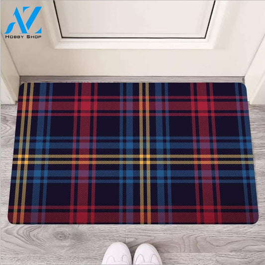 Tartan Print Door Mat