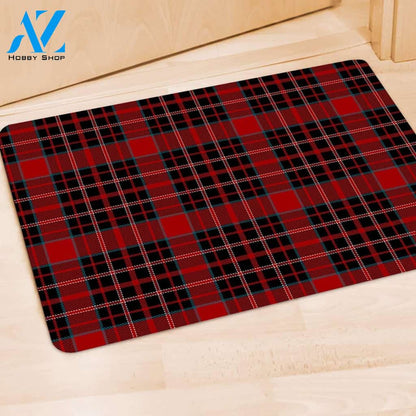 Tartan Red Plaid Door Mat