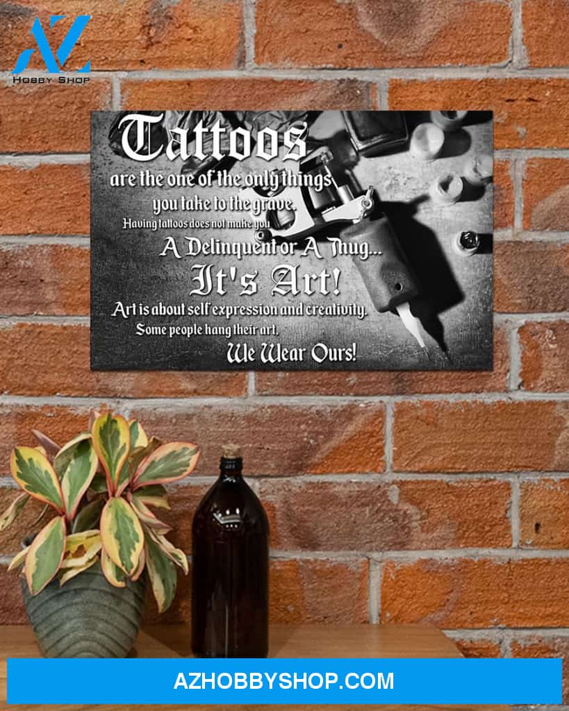 Tattoo Canvas Wall Art, Wall Decor Visual Art Unique Gifts