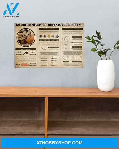 Tattoo Chemistry Canvas Painting, Wall Decor Visual Art