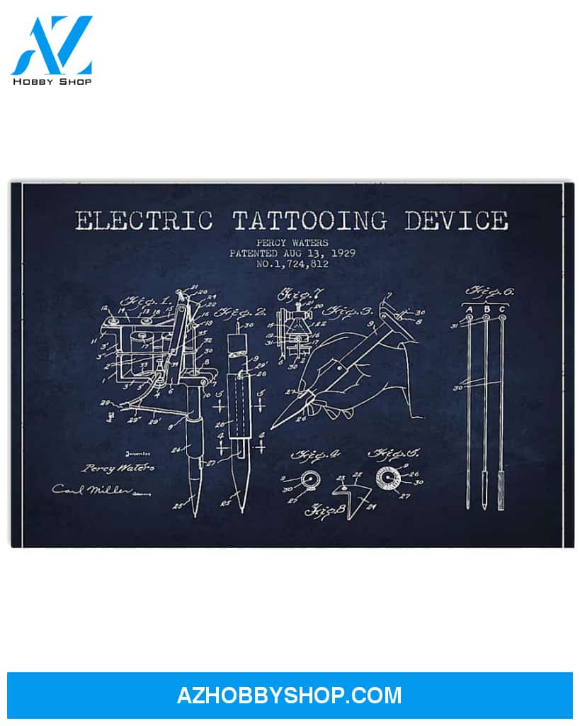 Tattoo Electric Tattooing Device Canvas Decor, Wall Decor Visual Art