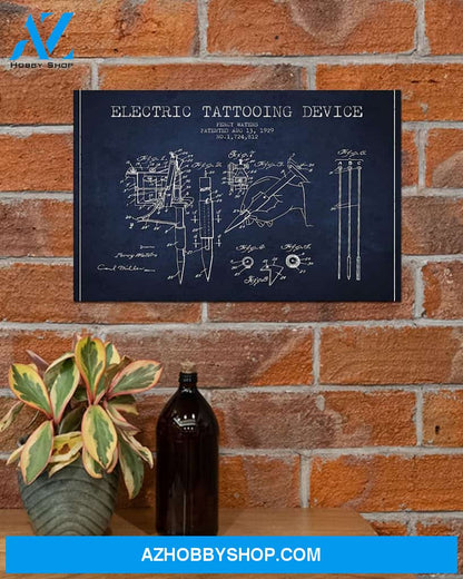 Tattoo Electric Tattooing Device Canvas Decor, Wall Decor Visual Art