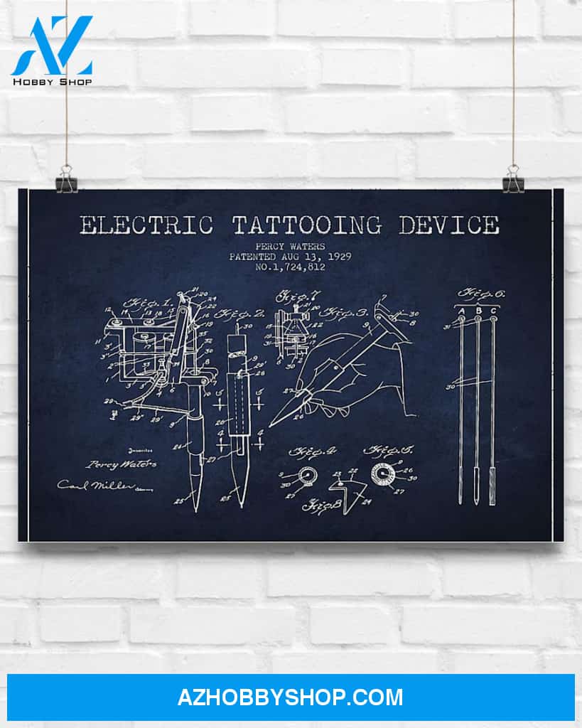 Tattoo Electric Tattooing Device Canvas Decor, Wall Decor Visual Art