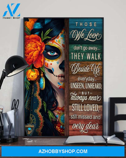 Tattoo Girl Those We Love Don't Go Away - Matte Canvas, Gift for you , gift for him, gift for her, gift for tattoo lover