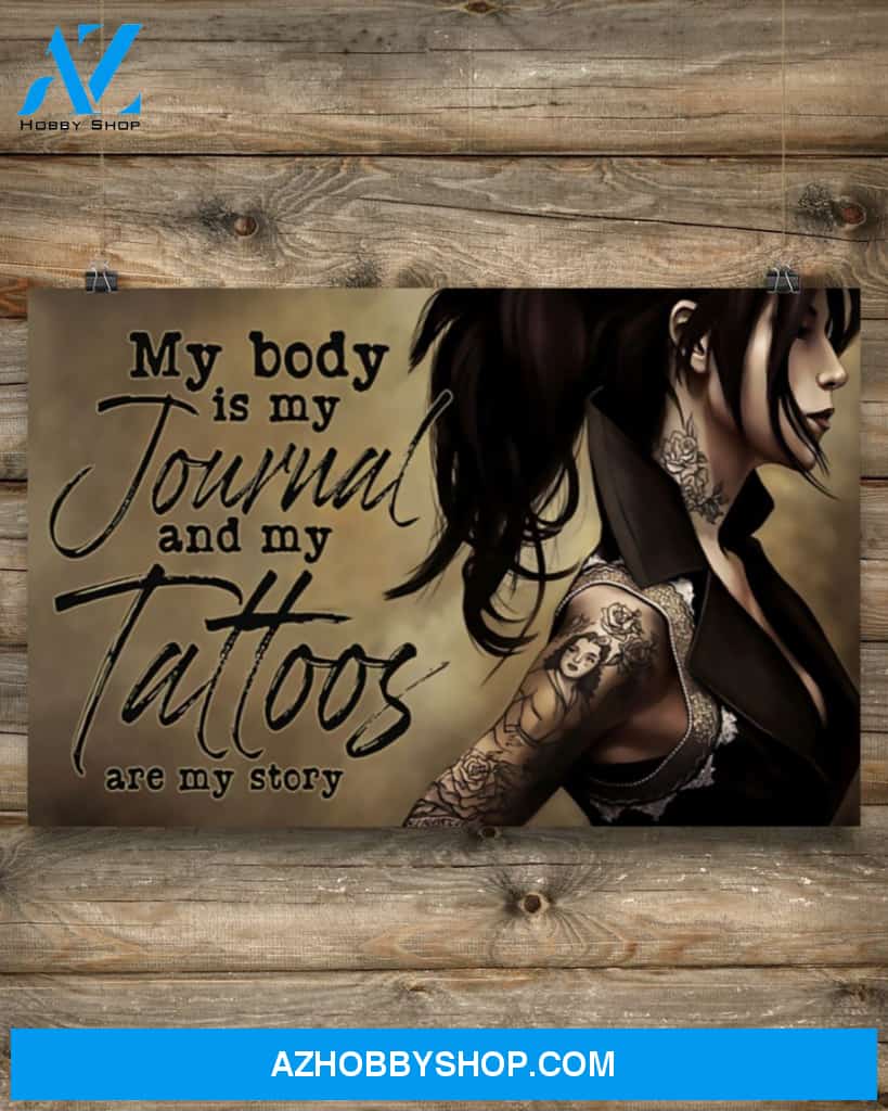 Tattoos Are My Story Canvas Art Prints, Wall Art Prints