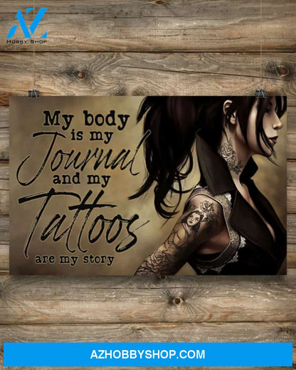 Tattoos Are My Story Canvas Art Prints, Wall Art Prints