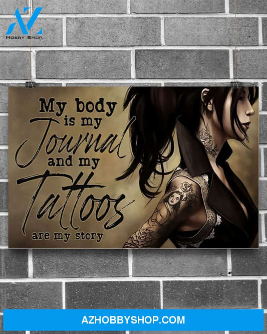 Tattoos Are My Story Canvas Art Prints, Wall Art Prints