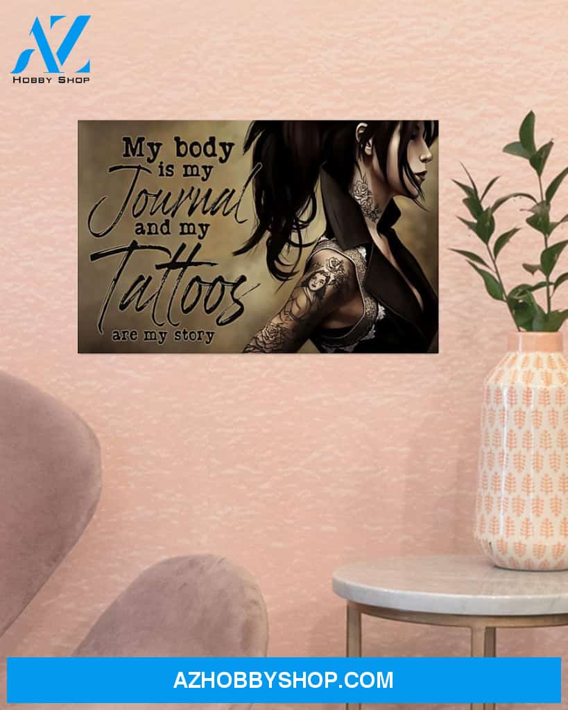 Tattoos Are My Story Canvas Art Prints, Wall Art Prints