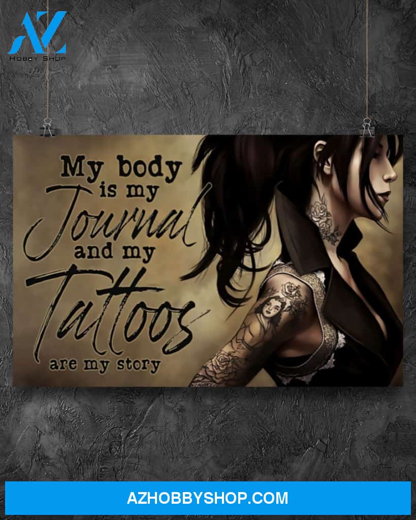 Tattoos Are My Story Canvas Art Prints, Wall Art Prints
