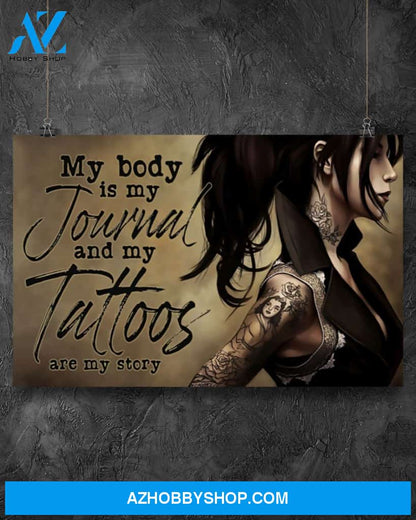 Tattoos Are My Story Canvas Art Prints, Wall Art Prints