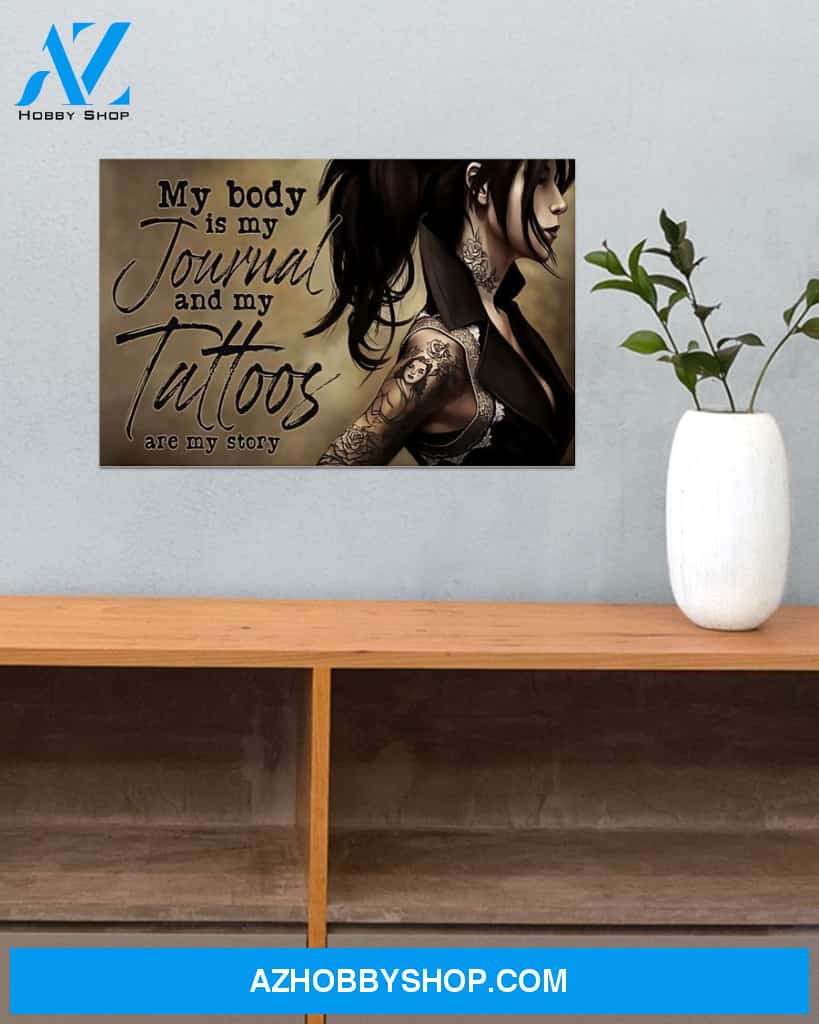 Tattoos Are My Story Canvas Art Prints, Wall Art Prints