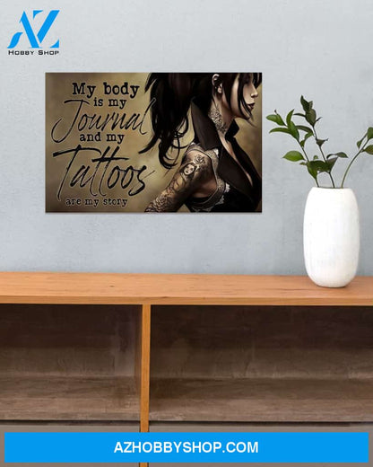 Tattoos Are My Story Canvas Art Prints, Wall Art Prints