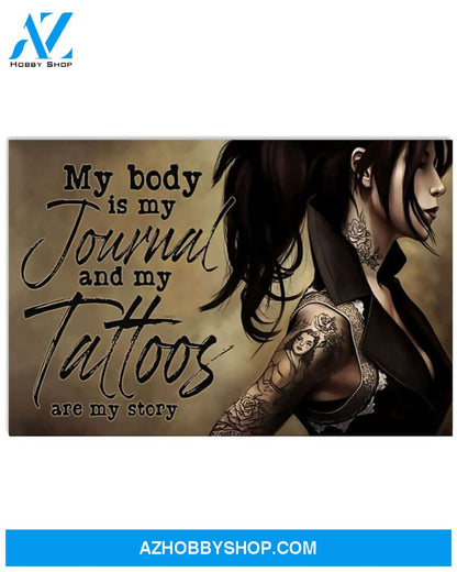 Tattoos Are My Story Canvas Art Prints, Wall Art Prints