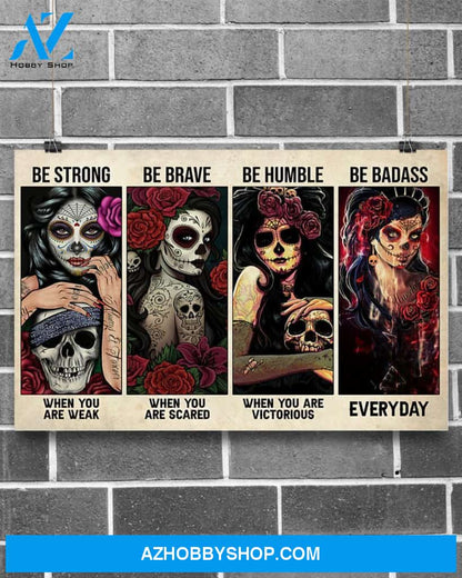 Tattoos Be Strong When You Are Weak Canvas Prints, Wall Art Prints