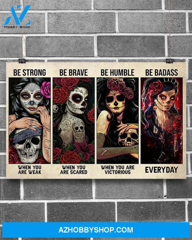 Tattoos Be Strong When You Are Weak Canvas Prints, Wall Art Prints