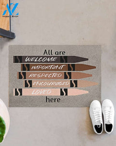 Teacher All Are Welcome Doormat Welcome Mat House Warming Gift Home Decor Funny Doormat Gift Idea