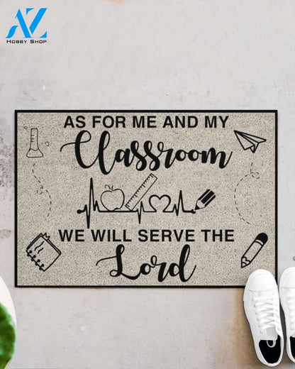 Teacher As For Me And My Classroom Indoor And Outdoor Doormat Warm House Gift Welcome Mat Gift For Student Teacher Classroom Decor