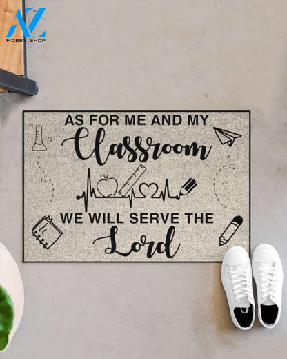 Teacher As For Me And My Classroom Indoor And Outdoor Doormat Warm House Gift Welcome Mat Gift For Student Teacher Classroom Decor