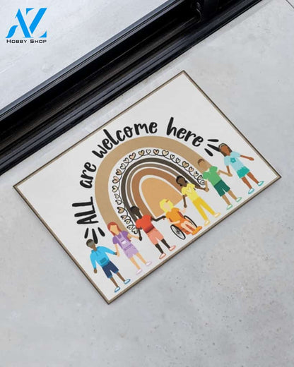 Teacher Classroom All Are Welcome Here Indoor And Outdoor Doormat Gift For Student Teacher Class Decor Warm House Gift Welcome Mat Back To School