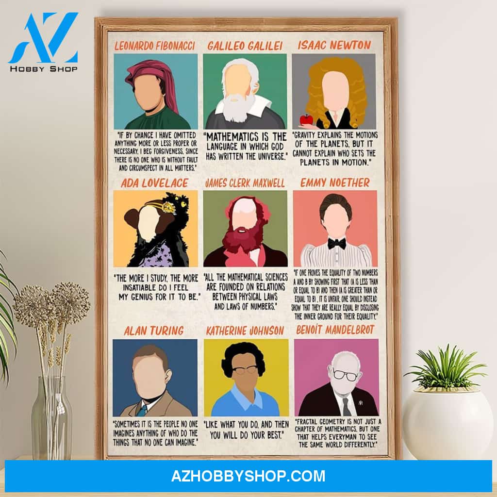 Teacher Classroom Poster Scientist Student Wall Art Back to School Gift for Teacher