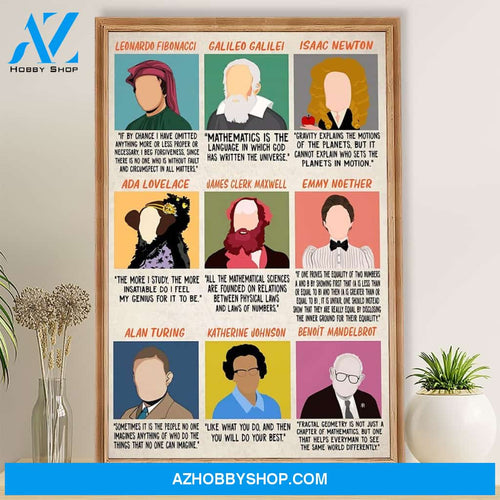 Teacher Classroom Poster Scientist Student Wall Art Back to School Gift for Teacher