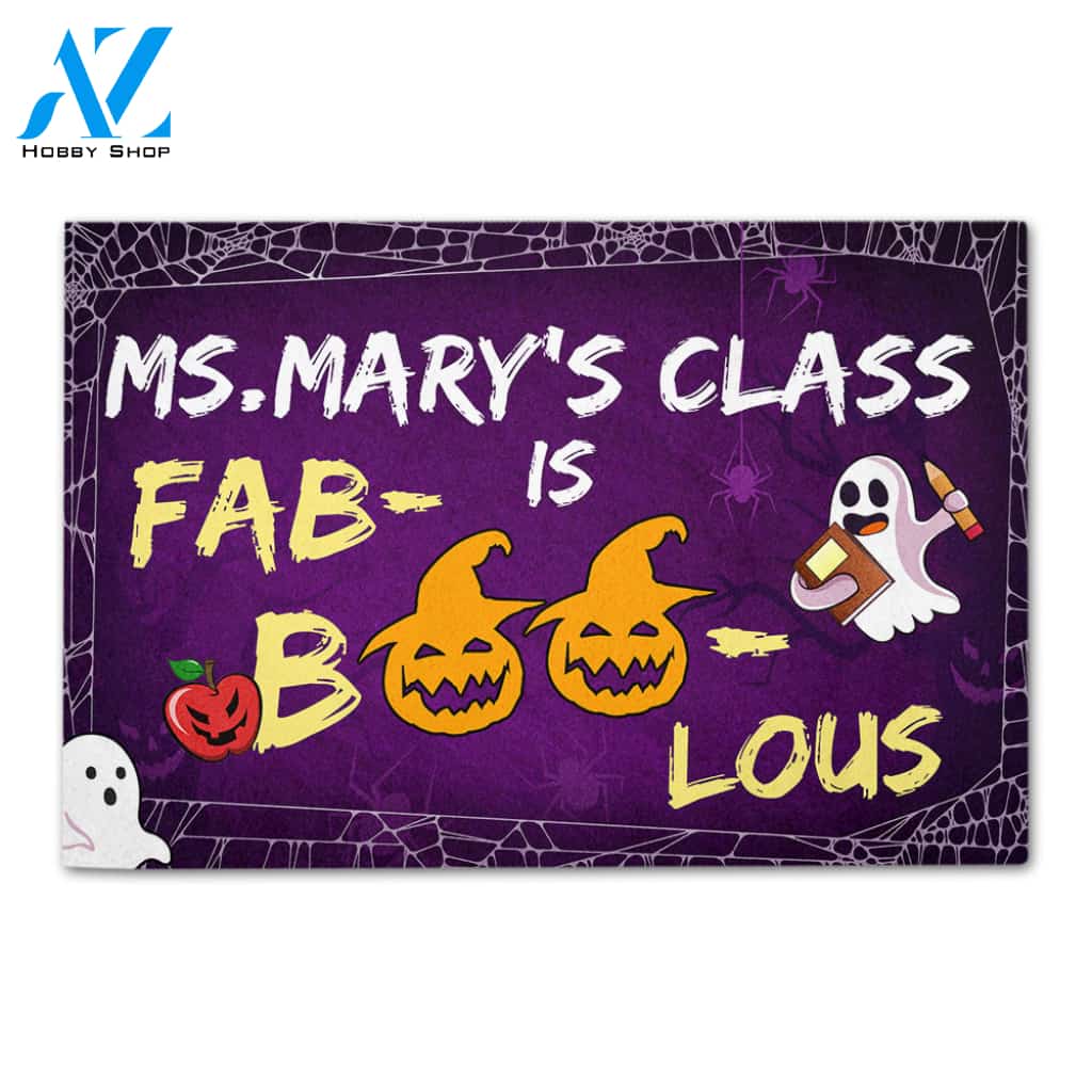 Teacher Fab-boo-lous Custom Doormat