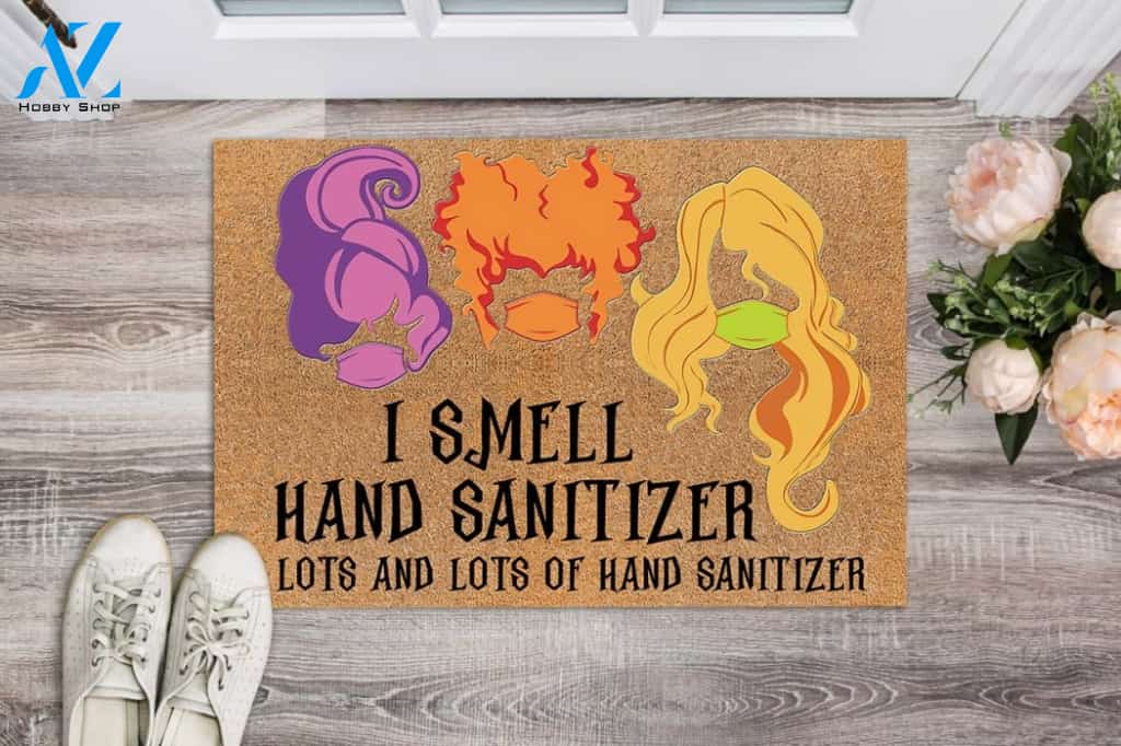 Teacher I Smell Hand Sanitizer Rubber Base Doormat