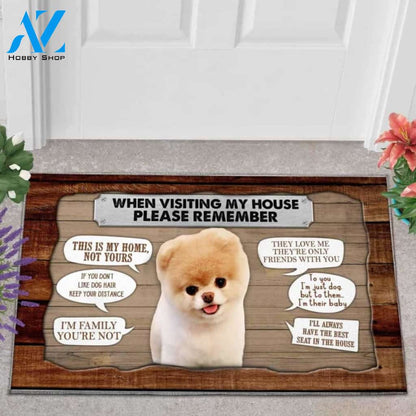 Teddy dog 2 Visiting My House Doormat